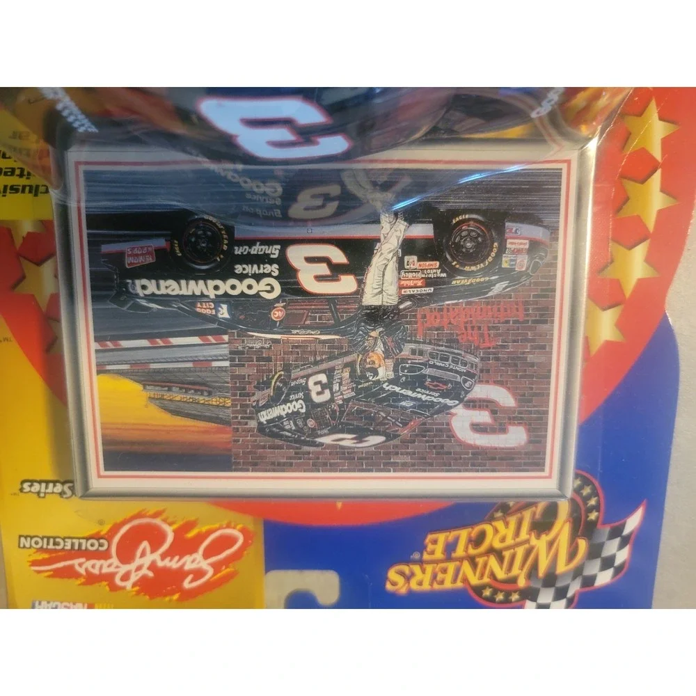 Dale Earnhardt #3 Winners Circle NASCAR Diecast Car Sam Bass Art Print New